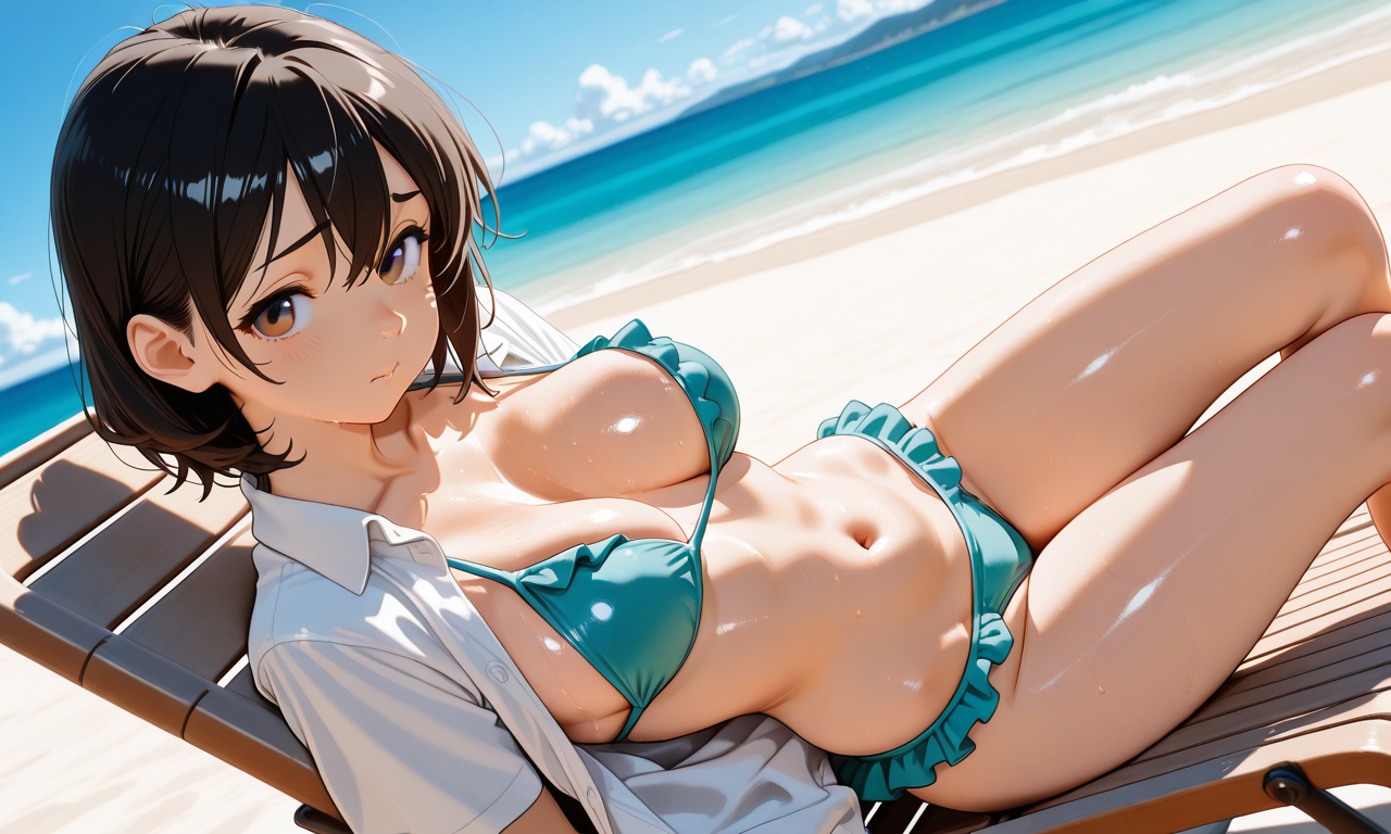フリルビキニと夏の佇みのメインビジュアル