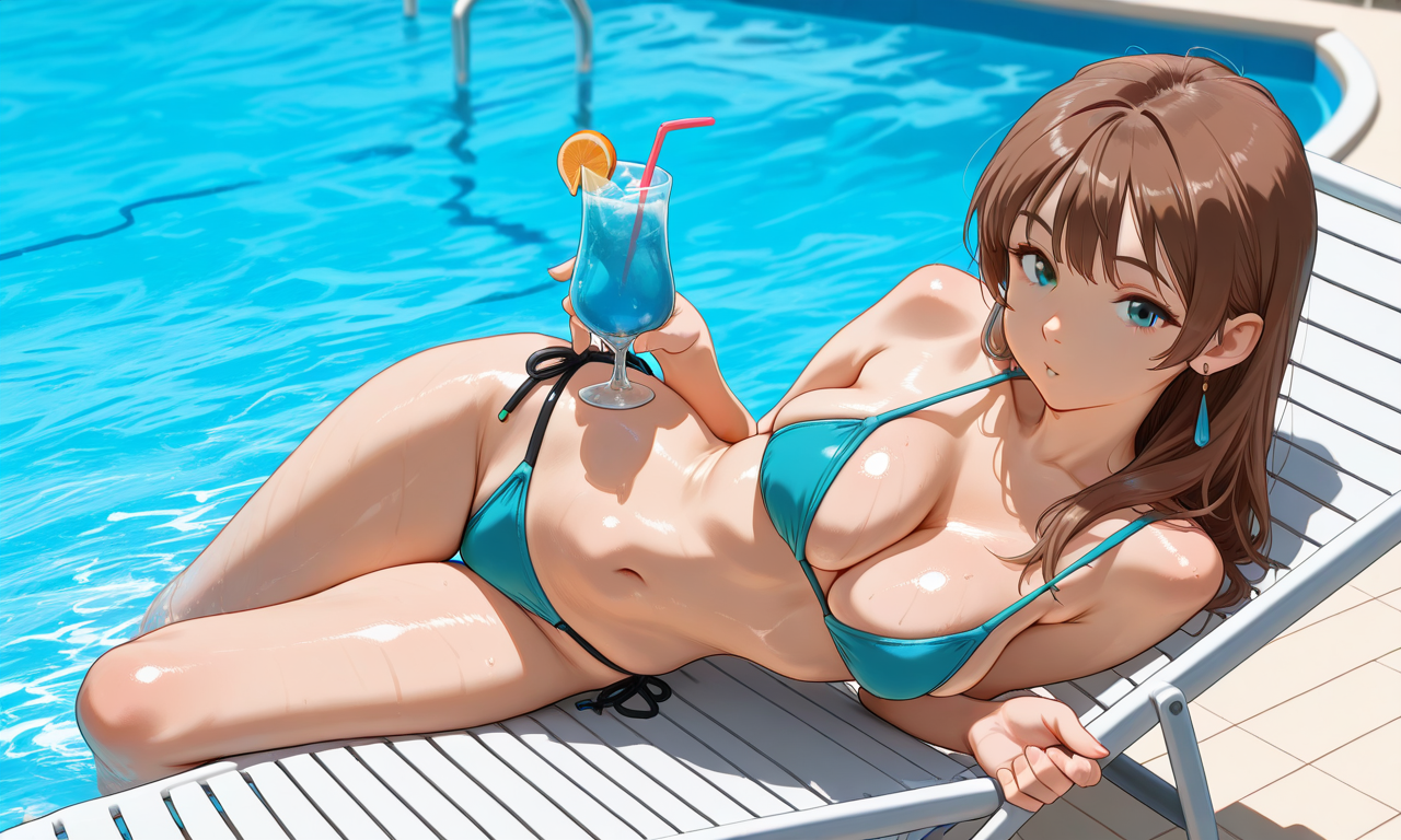 ビキニの佇み（プールサイド）のメインビジュアル