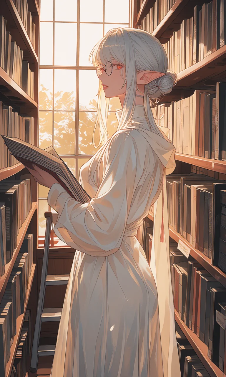 エルフの夕暮れ書庫のメインビジュアル