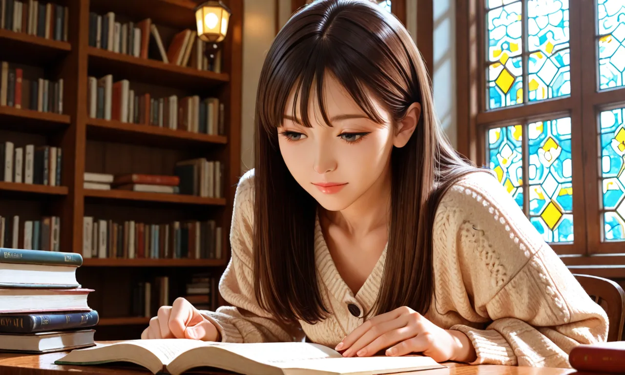 再現性回1 図書館とステンドグラス seed 1246183527
